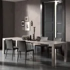 Wysuwana konsola do 290 cm z drewna melaminowego Made in Italy - Paride Viadurini