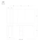 Wysuwana konsola do 290 cm z drewna melaminowego Made in Italy - Paride Viadurini