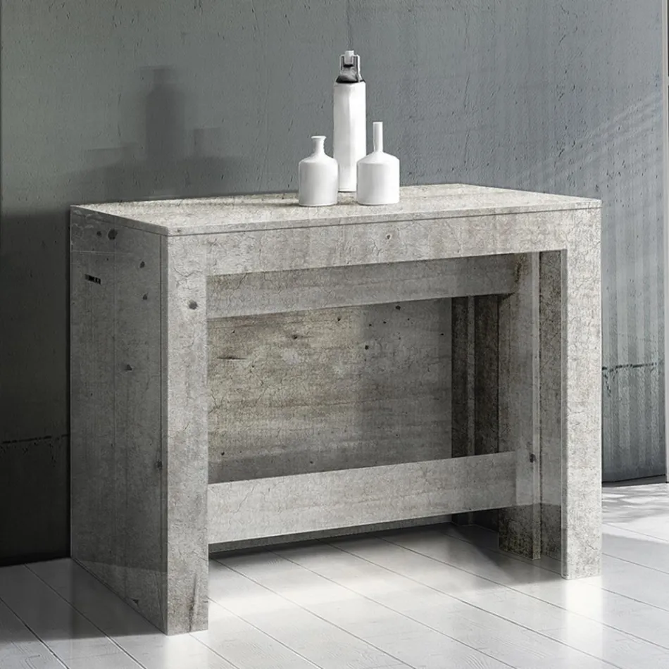 Konsola wysuwana do 300 cm od wejścia lub salonu w drewnie - Katharina Viadurini