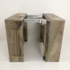 Konsola wysuwana do 300 cm od wejścia lub salonu w drewnie - Katharina Viadurini