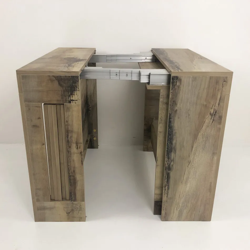 Konsola wysuwana do 300 cm od wejścia lub salonu w drewnie - Katharina Viadurini