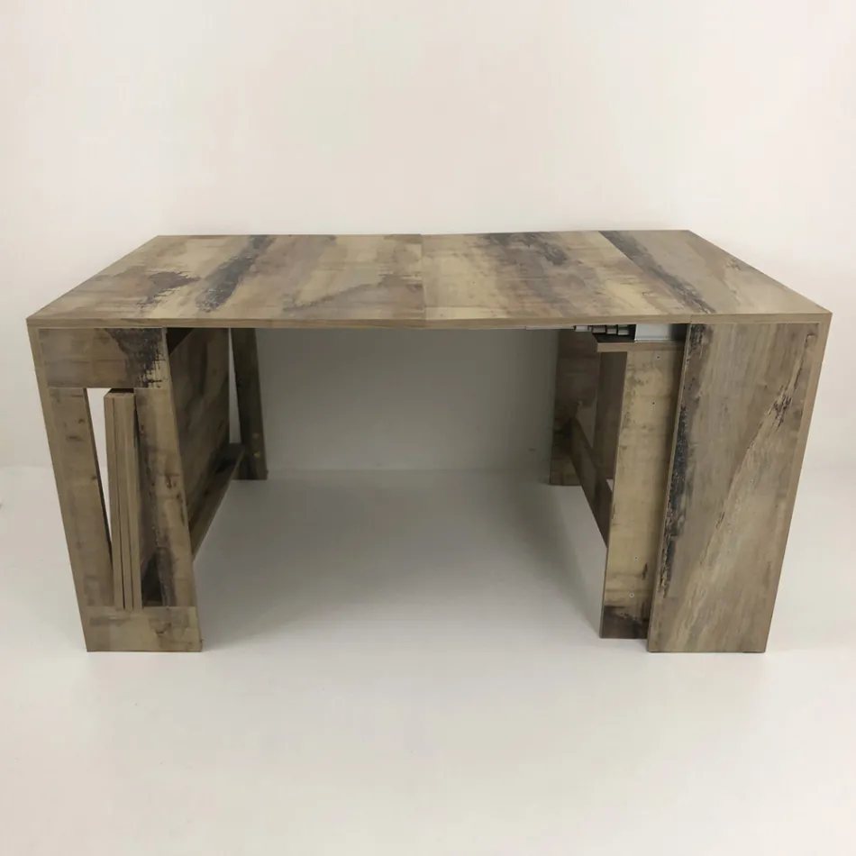 Konsola wysuwana do 300 cm od wejścia lub salonu w drewnie - Katharina Viadurini