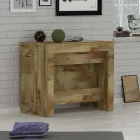 Konsola wysuwana do 300 cm od wejścia lub salonu w drewnie - Katharina Viadurini