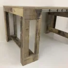 Konsola wysuwana do 300 cm od wejścia lub salonu w drewnie - Katharina Viadurini