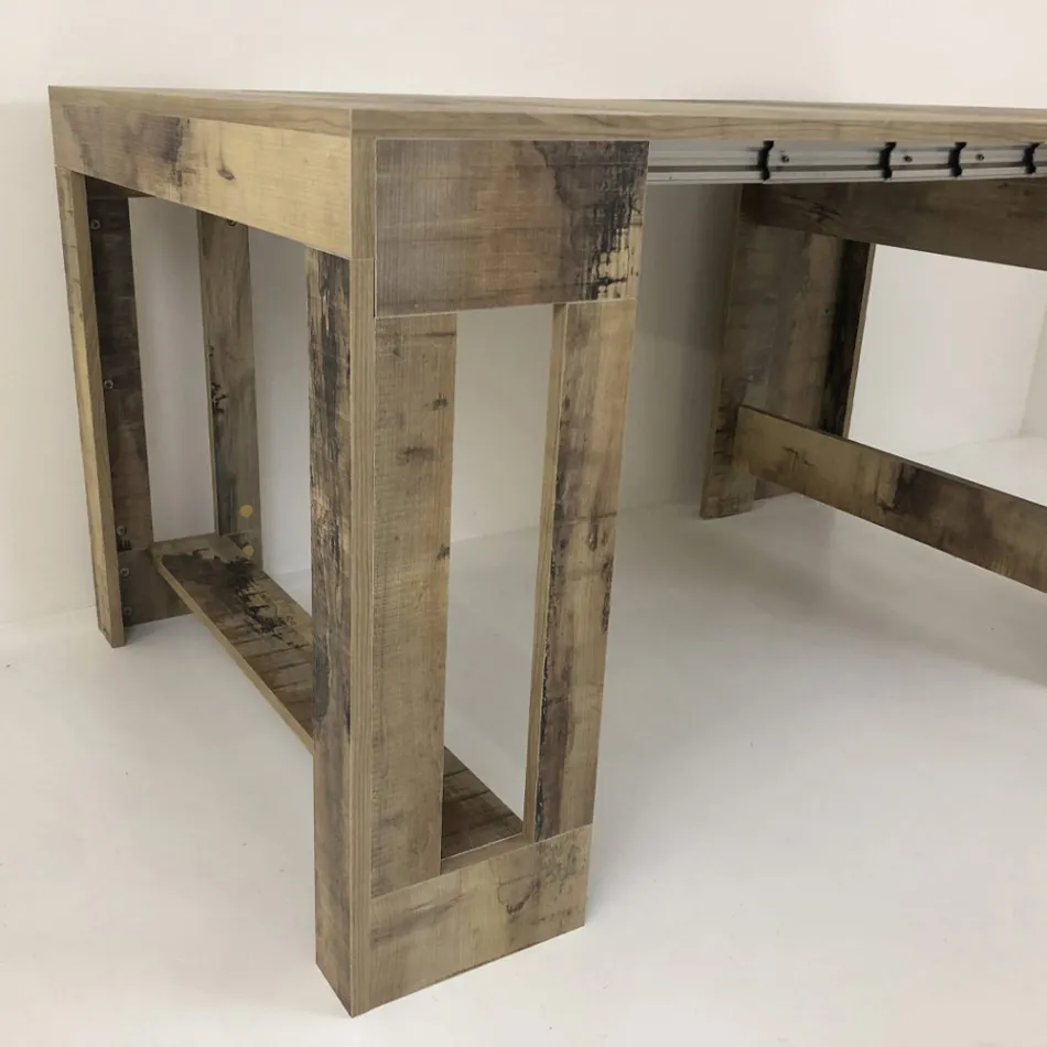 Konsola wysuwana do 300 cm od wejścia lub salonu w drewnie - Katharina Viadurini