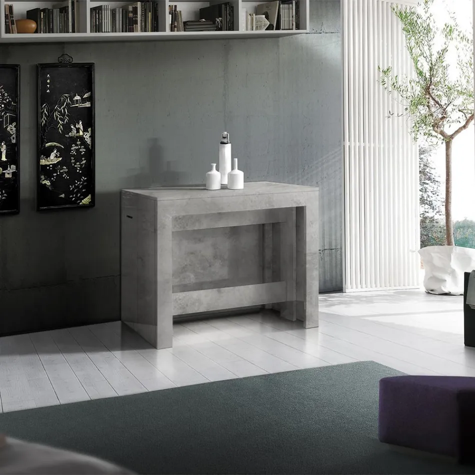 Konsola wysuwana do 300 cm od wejścia lub salonu w drewnie - Katharina Viadurini