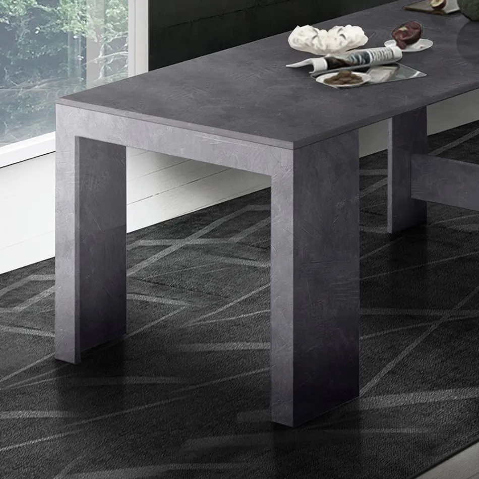 Konsola wysuwana do 300 cm od wejścia lub salonu w drewnie - Katharina Viadurini