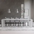 Rozkładana konsola do 300 cm z drewna Made in Italy - Tron Viadurini