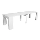 Rozkładana konsola do 307 cm z drewnianych mikrocząstek Made in Italy - Corona Viadurini