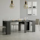 Wysuwana konsola do 308 cm z centralnym wsparciem Made in Italy - Oracle Viadurini