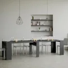 Wysuwana konsola do 308 cm z centralnym wsparciem Made in Italy - Oracle Viadurini