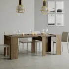 Wysuwana konsola do 308 cm z centralnym wsparciem Made in Italy - Oracle Viadurini