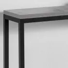 Wysuwana konsola z blatem z melaminy i podstawą z malowanego metalu - Adino Viadurini