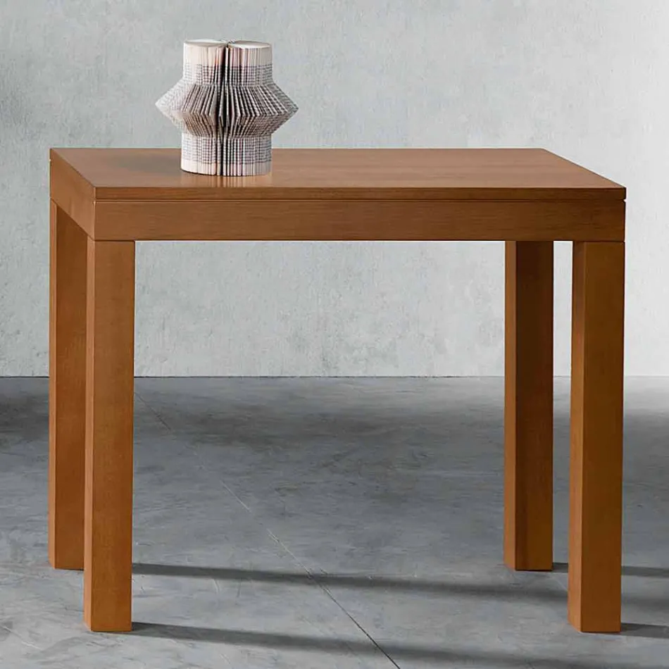 Wysuwana konsola do 12 miejsc w drewnie orzechowym Made in Italy - Picchia Viadurini