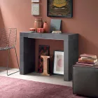 Wysuwana konsola do 290 cm z drewnianym blatem Made in Italy - Seregno Viadurini