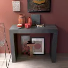 Wysuwana konsola do 290 cm z drewnianym blatem Made in Italy - Seregno Viadurini