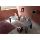 Wysuwana konsola do 290 cm z drewnianym blatem Made in Italy - Seregno Viadurini