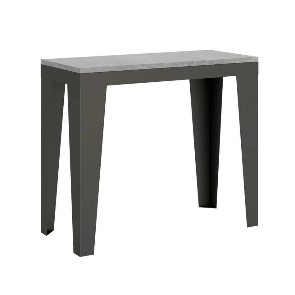 Rozkładana konsola do 300 cm z drewnianych mikrocząstek Made in Italy – Flamber Viadurini