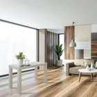 Wysuwana konsola z drewna jesionowego z rozszerzeniami Made in Italy - Gandalf Viadurini