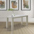 Wysuwana konsola z drewna jesionowego z rozszerzeniami Made in Italy - Gandalf Viadurini