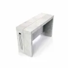 Wysuwana konsola z melaminy ze zintegrowanymi rozszerzeniami Ussana Viadurini