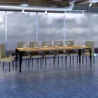 Nowoczesna rozkładana konsola z antracytowego drewna i metalu Made in Italy - Sassone Viadurini