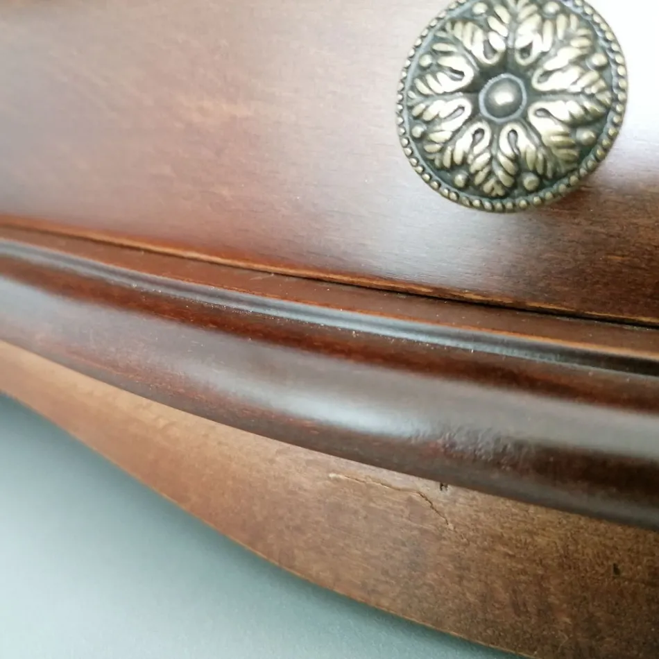 Konsola wisząca z drewna Bassano Made in Italy - Tinia Viadurini