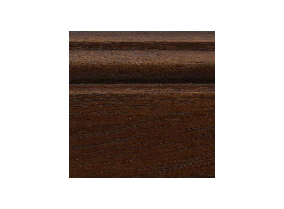 Wisząca konsola z patynowanego drewna orzechowego Made in Italy - Taitle Viadurini