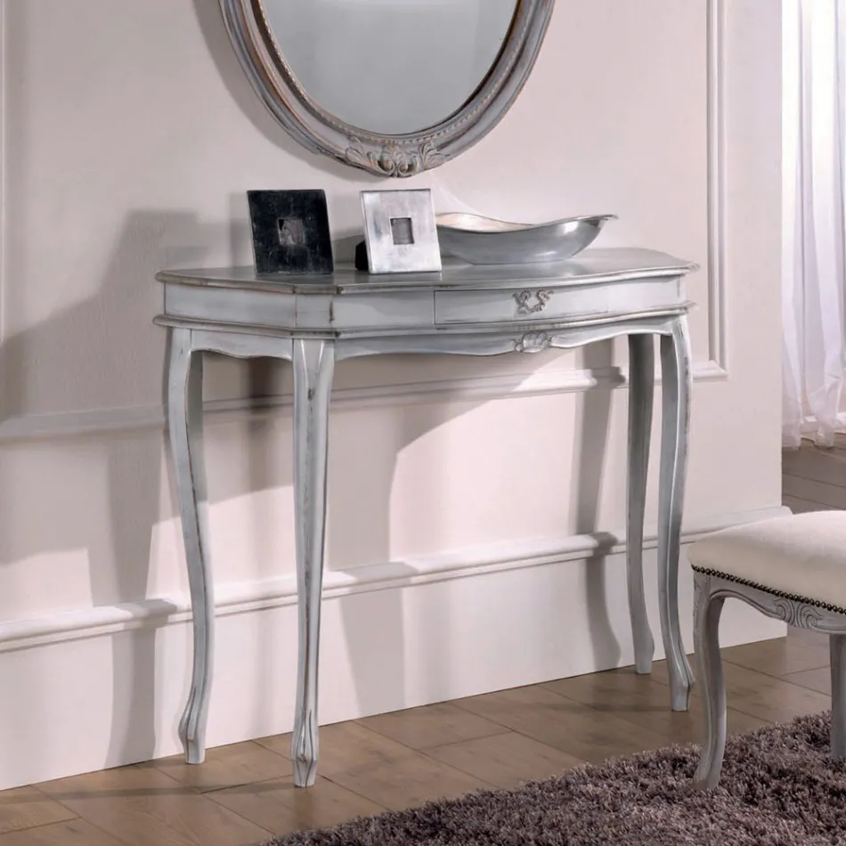 Konsola z 1 szufladą w różnych wykończeniach Made in Italy - Pekko Viadurini