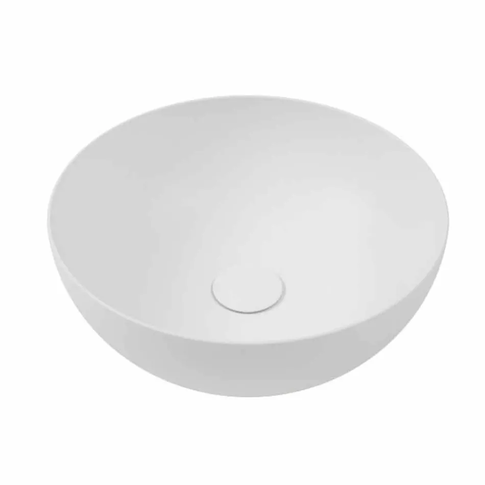 Konsola łazienkowa z umywalką i półką z kamionki porcelanowej 4 wykończenia - Ramina Viadurini