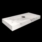 Konsola łazienkowa z umywalką i półką z kamionki porcelanowej 4 wykończenia - Ramina Viadurini