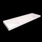 Konsola łazienkowa z umywalką i półką z kamionki porcelanowej 4 wykończenia - Ramina Viadurini