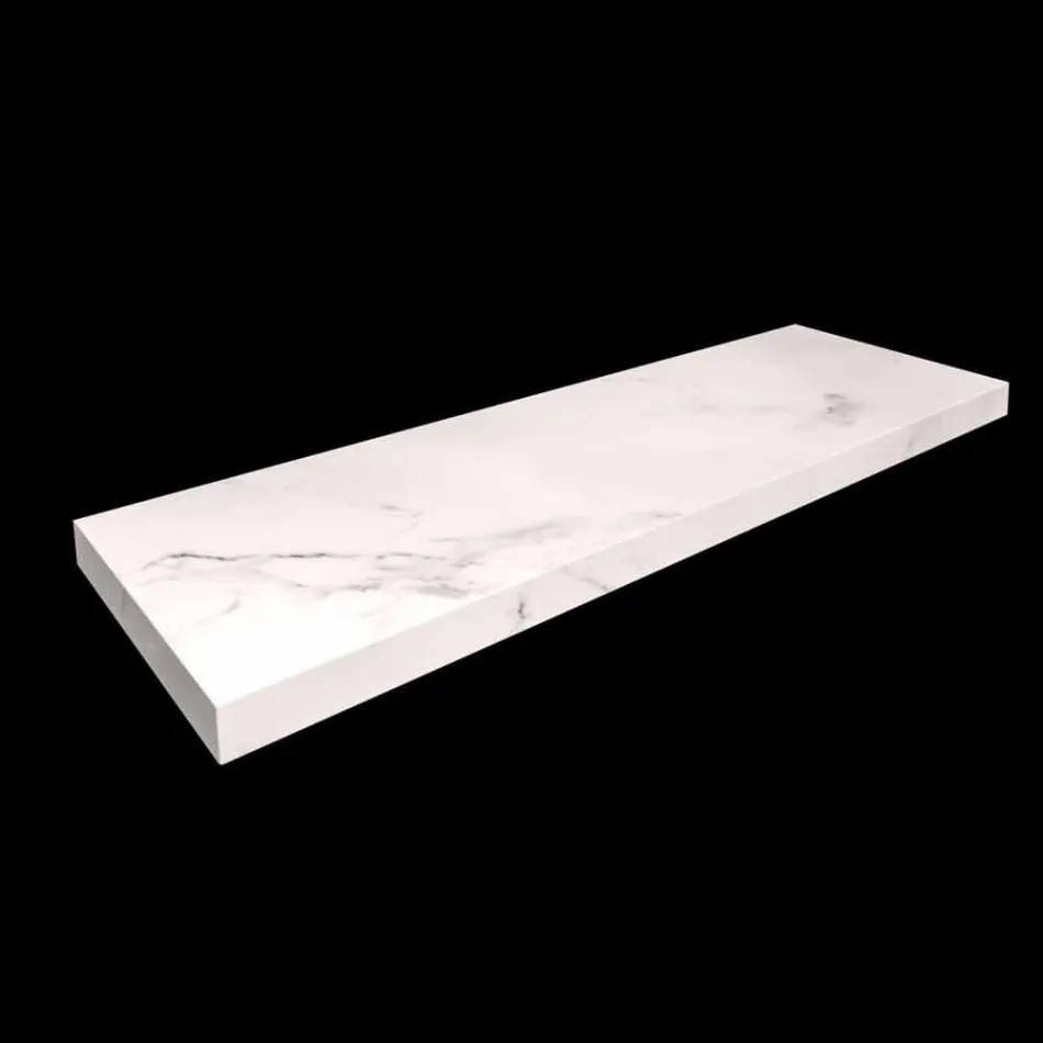 Konsola łazienkowa z umywalką i półką z kamionki porcelanowej 4 wykończenia - Ramina Viadurini