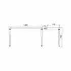 Konsola łazienkowa L 135 cm z podwójną miską ceramiczną Made in Italy - Nausica Viadurini