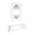 Nowoczesna konsola z białym plexi drapowana Wish Viadurini