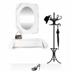 Nowoczesna konsola z białym plexi drapowana Wish Viadurini