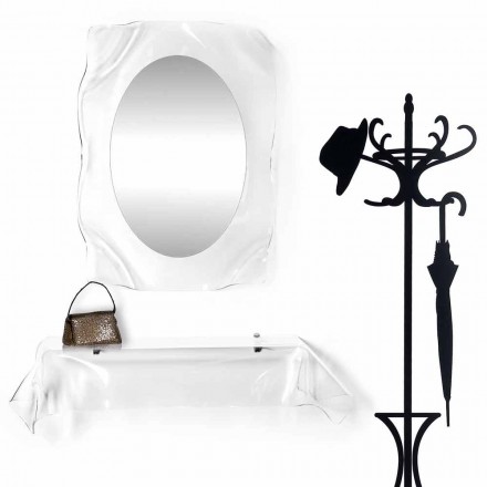 Nowoczesna konsola z przezroczystego plexi drapowana Wish Viadurini