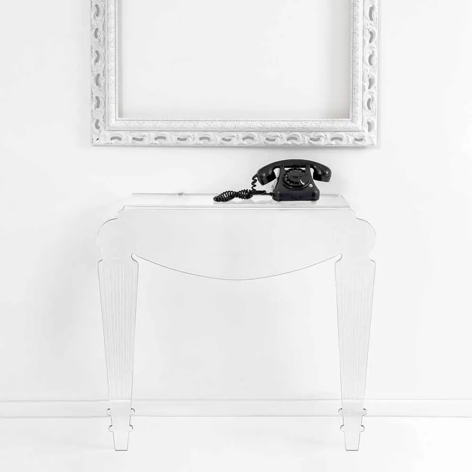 Zaprojektuj konsolę w przezroczystej pleksi wyprodukowanej we Włoszech, Africo Viadurini