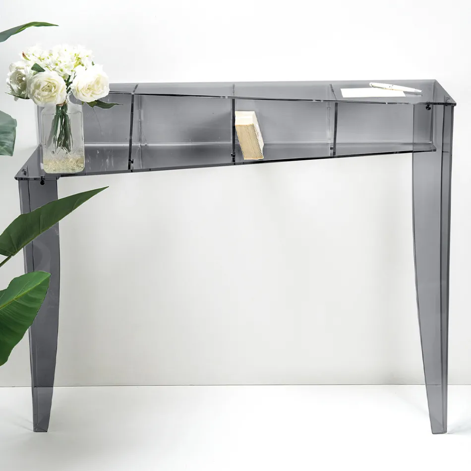 Naprawiono konsolę z 4 schowkami na przedmioty z PMMA Made in Italy - Aladyn Viadurini