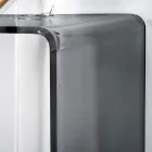 Naprawiono konsolę z białej lub wędzonej pleksiglasu Made in Italy - Genio Viadurini