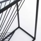 Konsola ze stali i szkła Oryginalny Design Spirala - Sasuke Viadurini