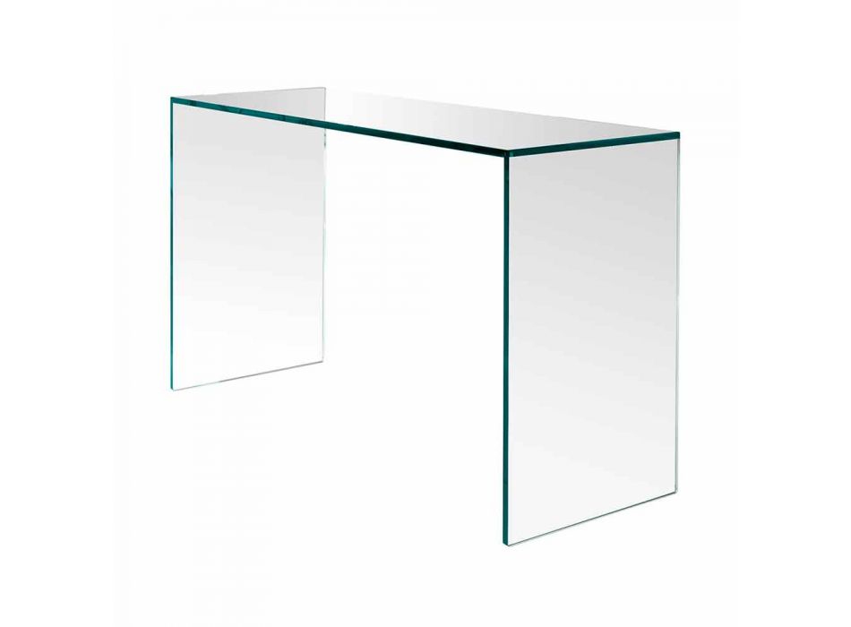 Konsola z bardzo przezroczystego szkła Elegancki minimalistyczny design 2 wymiary - Selex Viadurini