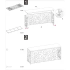 Złota konsola wejściowa z żelazną konstrukcją i marmurowym blatem - Carlotta Viadurini