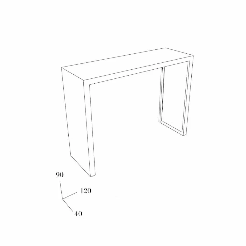 Konsola Konsolle 120x40x90 Mabele Viadurini