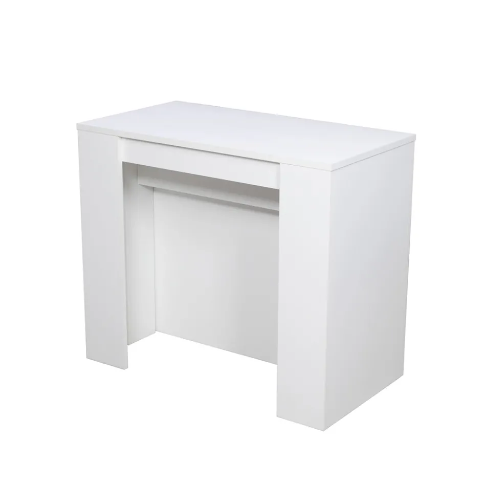 Nowoczesna rozkładana konsola 296 cm z drewna melaminowego Made in Italy - Ariella Viadurini