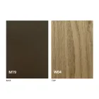 Wysuwana nowoczesna konsola stołowa z drewna dębowego i metalu Made in Italy - Nappo Viadurini