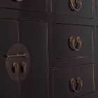 Konsola z 5 szufladami z drewna wiązowego w stylu vintage Homemotion - Sonten Viadurini