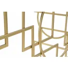 Nowoczesna prostokątna konsola z żelaza i lustra - Billie Viadurini