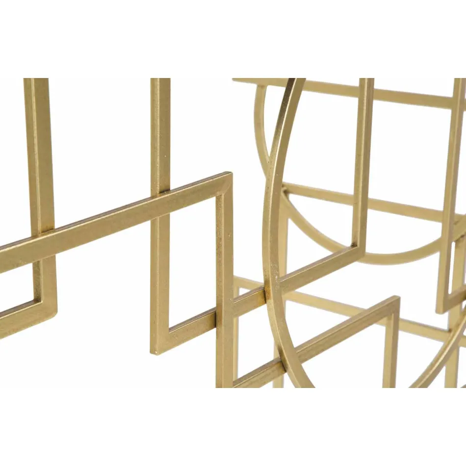 Nowoczesna prostokątna konsola z żelaza i lustra - Billie Viadurini