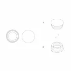 Włoski luksusowy laminowany marmurowy pojemnik centralny - Leonida Viadurini